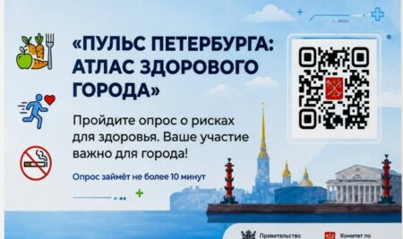 Пройдите опрос «Пульс Петербурга: Атлас здорового города»!